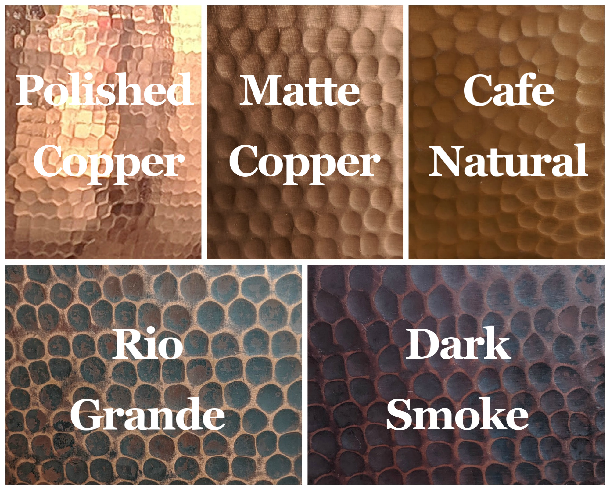 Copper Patina Examples