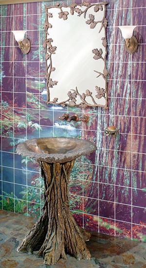 Picture of Fairy Tale Oak Bathroom Pedestal