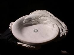 Picture of Trident Carved Marble Sink