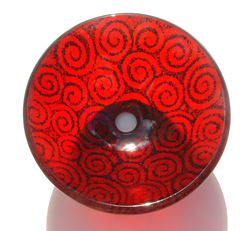 Picture of Spiral Cherry Red Vessel Sink