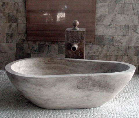 Freestanding Bathtub | Stone | Piedra Pavo