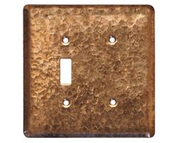 2 gang Toggle-Blank Copper Switch Plate Cover