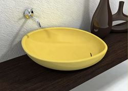 Yellow Ceramic Sink