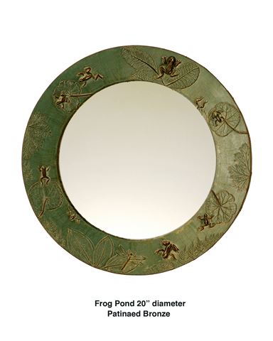 Frog Pond Handcrafted Round Mirror