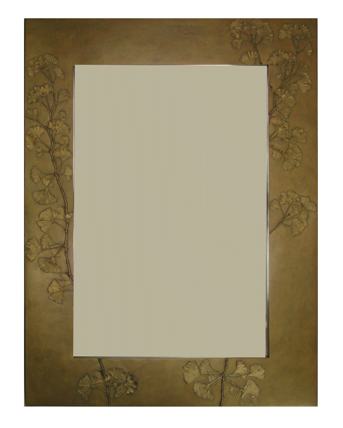 Picture of Ginkgo Branch Handcrafted Rectangle Mirror