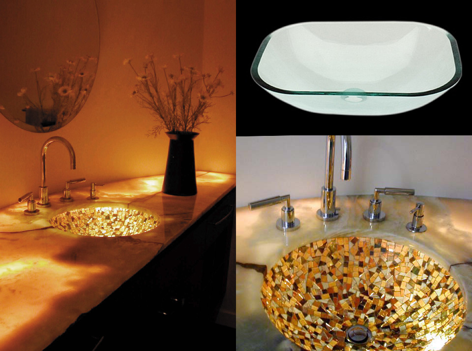 Picture of Autumn Glass Mosaic Sink