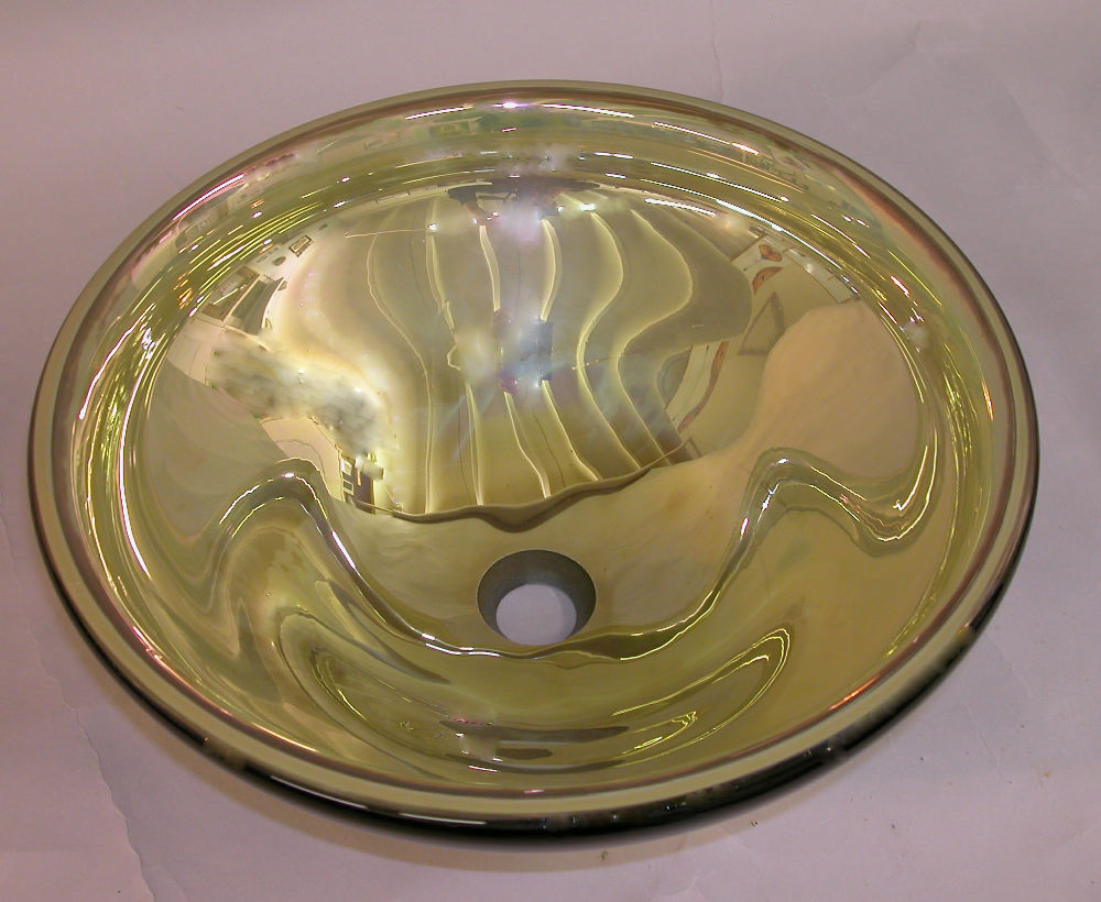 Blown Glass Sink | Iris Gold Mercury