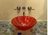 Picture of Red Venetian Sink