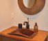 20.5" Curved Trough Copper Bathroom Sink by SoLuna