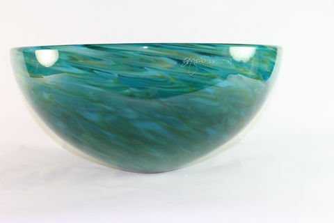 Blown Glass Sink | Aqua Iris
