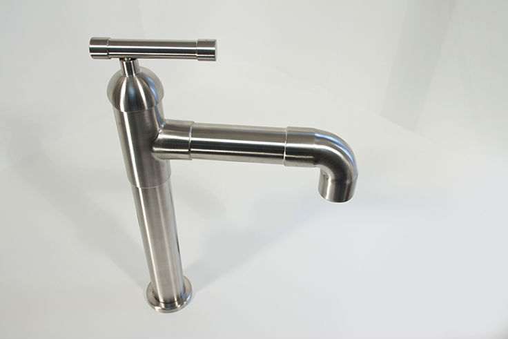 Picture of Sonoma Forge | Bathroom Faucet | Brut Elbow Spout Vessel | Deck Mount