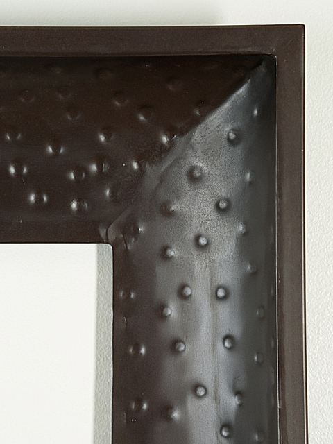 Picture of Large Hammered Metal Mirror Frame