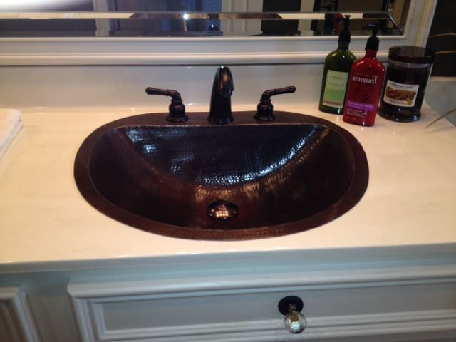 17" Durango Copper Bathroom Sink by SoLuna