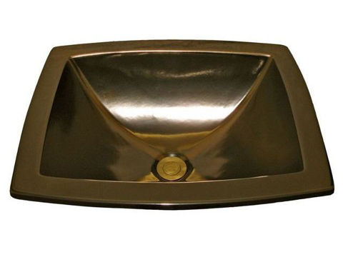 Hand Painted Sink | Drop-in Sink with Bronze Glaze Finish
