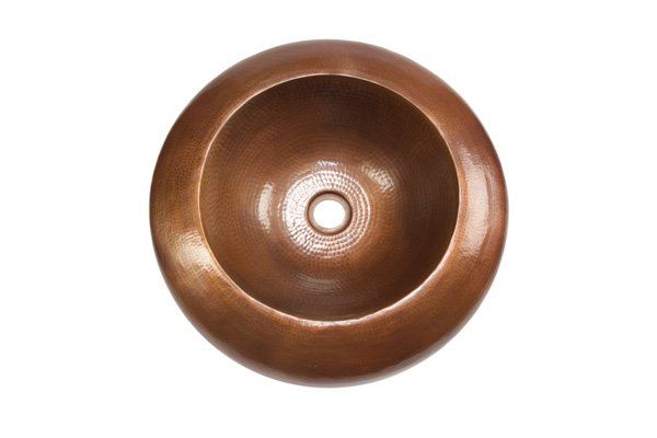 Picture of SALE 18" Platillo Double-Wall Copper Bath Sink in Cafe Natural