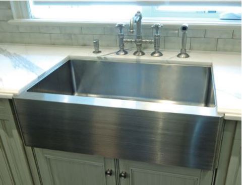 Stainless Steel Farmhouse Kitchen Sink, Stainless Farmers Sink