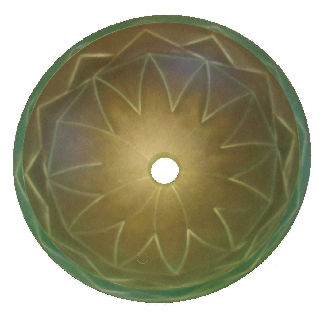 Picture of Pinwheel Glass Sink - with Geometric Features