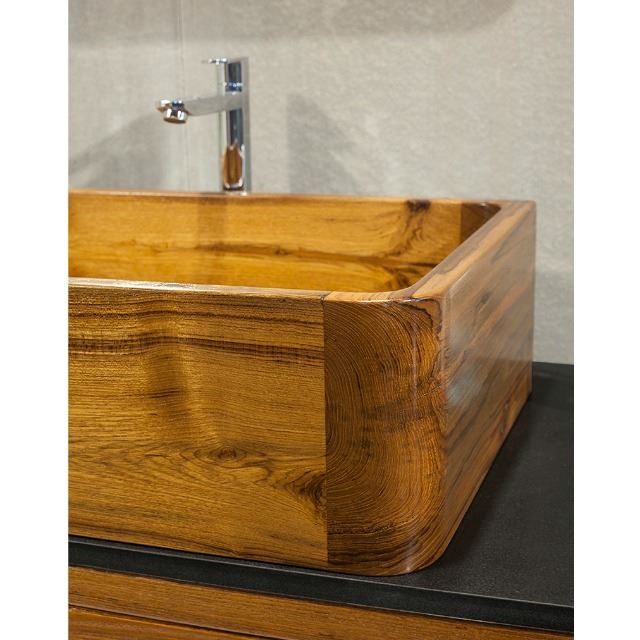 Picture of Teak Wood Bath Sink - T1