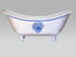 Freestanding Bathtub | Ceramic on Cast Iron | Blue Delph