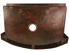 36" Rounded Front Copper Farmhouse Sink - 50/50 by SoLuna