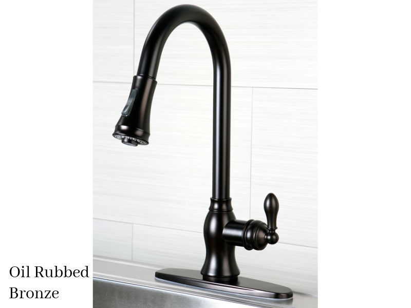 Brass Kitchen Faucet Pull out Sprayer Antiuqe Mixer Tap Sink Faucet Classic 