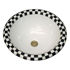 Hand Painted Sink | Checkers