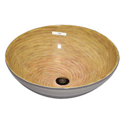 Blown Glass Sink | Maple Whirl