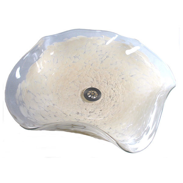 Blown Glass Sink | Ivory Splash