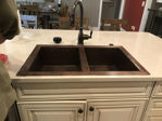 Picture of Double Well Copper Kitchen Sink - 50/50 