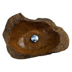 Teak Wood Vessel Sink  |  Triangular  | B159