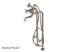 Picture of Kingston Brass 2-Hole Clawfoot Tub Filler Faucet with Hand Shower