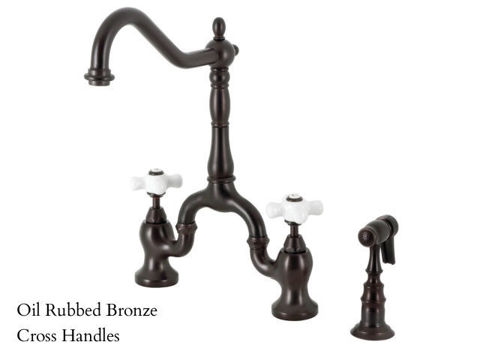 Kingston Brass English Country Kitchen Faucet with Spray