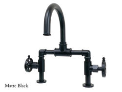 Kingston Brass Belknap Deck Mount Bridge Bathroom Faucet