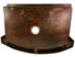 Rounded Front Single Well Copper Farmhouse Sink by SoLuna