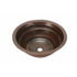 17" Round Copper Bathroom Sink - Rings by SoLuna