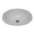Hand Crafted Sink | 20" Fluted Oval Sink with Romanesque Relief Rim