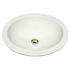 Hand Crafted Sink | 19" Self-Rimming Oval Sink with Flat Rim