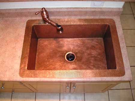 CK7001S35 Copper Kitchen Sink - Matte Copper
