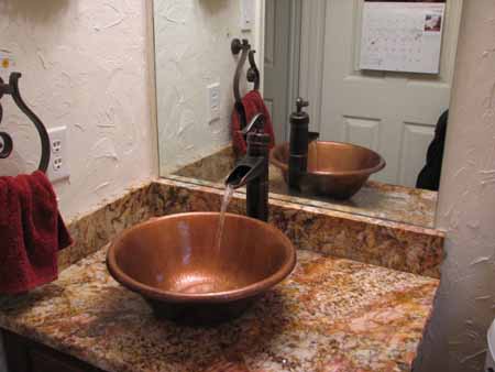 Copper Bathroom Sinks Janet, Copper Bathroom Faucet Canada