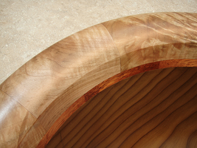 gransee designs olive wood vessel sink